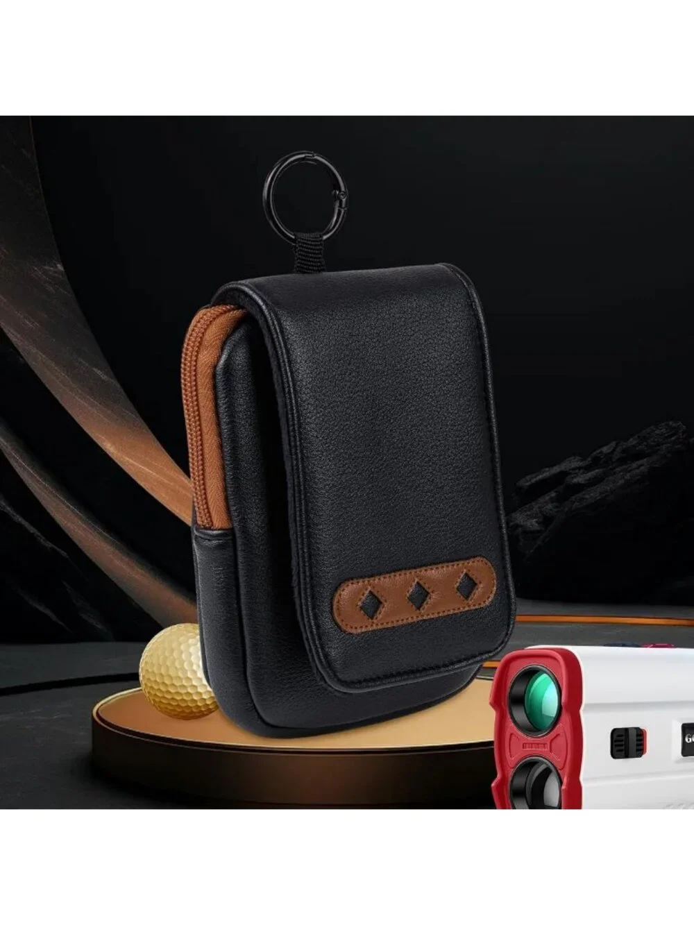 Golf Rangefinder Hard Shell EVA Carry Case - Fits Most Models, USA Flag Design
